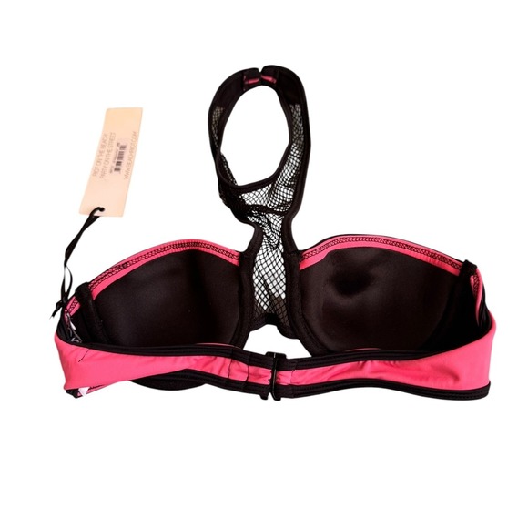 Beach Riot Watermelon Mesh Halter Neck Bikini Top XS Vacation - Picture 3 of 5